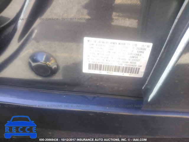 2006 Acura TSX JH4CL969X6C005257 image 8