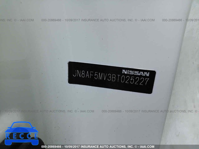 2011 Nissan Juke S/SV/SL JN8AF5MV3BT025227 зображення 8