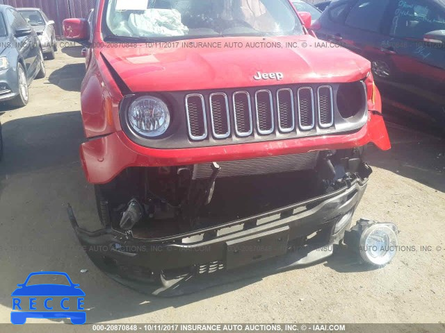 2016 Jeep Renegade LATITUDE ZACCJABT1GPD74659 зображення 5