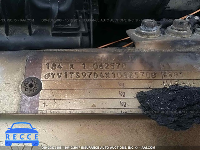1999 Volvo S80 YV1TS97D4X1062570 image 8