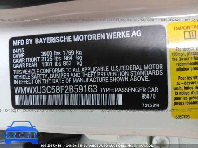 2015 Mini Cooper S WMWXU3C58F2B59163 image 8