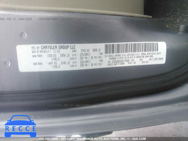 2014 Dodge Grand Caravan SE 2C4RDGBGXER175688 image 8