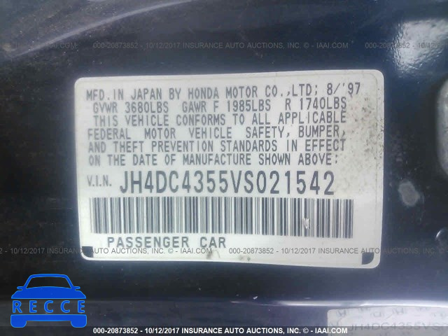 1997 Acura Integra LS JH4DC4355VS021542 image 8