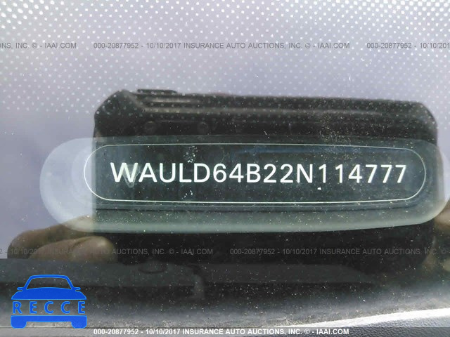 2002 AUDI A6 WAULD64B22N114777 image 8