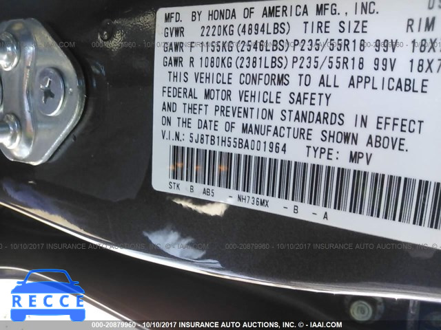 2011 Acura RDX TECHNOLOGY 5J8TB1H55BA001964 image 8