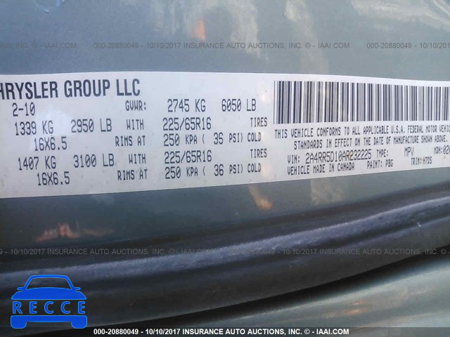 2010 Chrysler Town & Country TOURING 2A4RR5D10AR232225 image 8