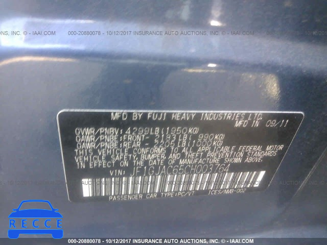 2012 Subaru Impreza PREMIUM JF1GJAC65CH003764 image 8