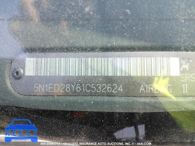 2001 Nissan Xterra XE/SE 5N1ED28Y61C532624 Bild 8