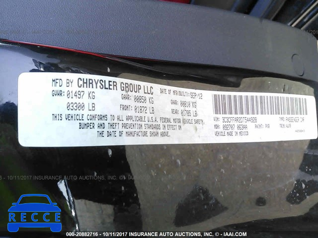 2013 FIAT 500 POP 3C3CFFAR2DT544928 зображення 8