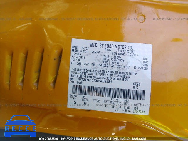 2008 Ford Ranger SUPER CAB 1FTZR45EX8PA09381 image 8