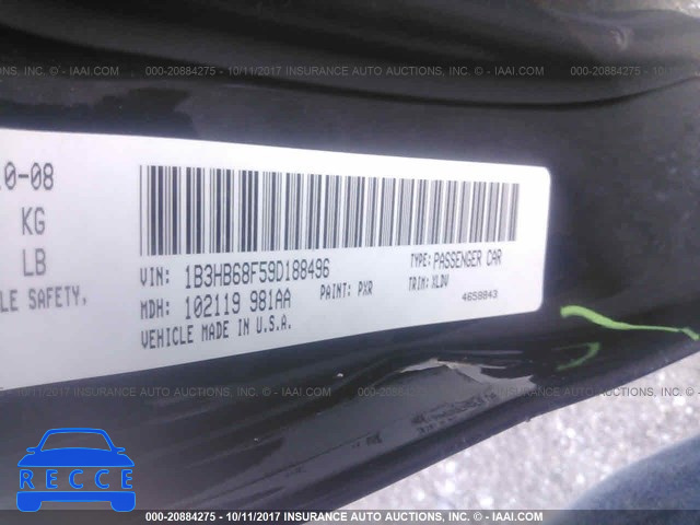 2009 Dodge Caliber SRT-4 1B3HB68F59D188496 image 8