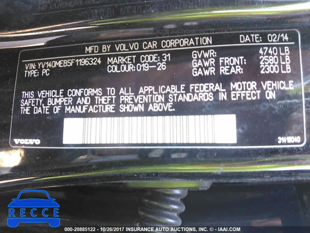 2015 Volvo V60 YV140MEB5F1196324 image 8