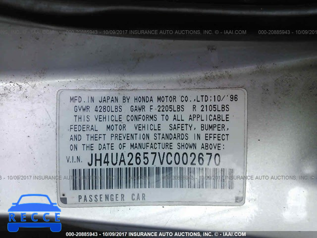 1997 Acura 2.5TL JH4UA2657VC002670 image 8