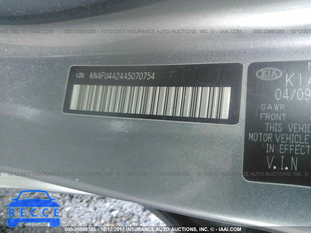 2010 KIA Forte KNAFU4A24A5070754 image 8