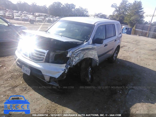 2013 Honda Pilot LX 5FNYF3H25DB033754 image 1