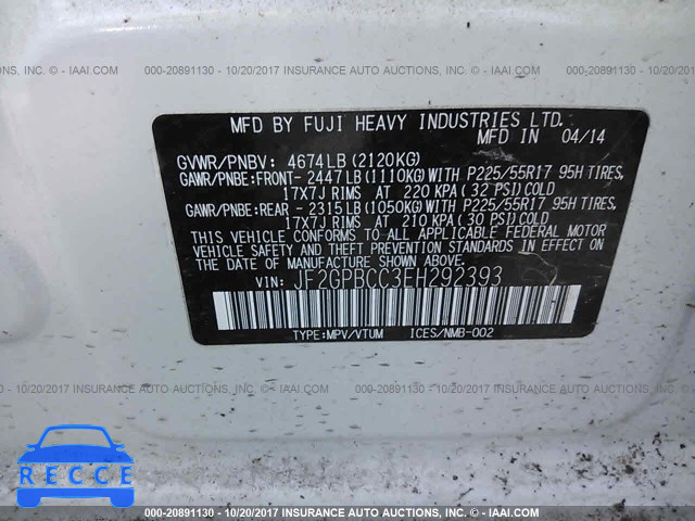 2014 Subaru Xv Crosstrek 2.0I HYBRID JF2GPBCC3EH292393 зображення 8