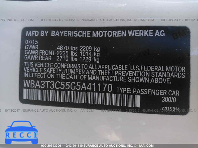 2016 BMW 435 I WBA3T3C55G5A41170 зображення 8