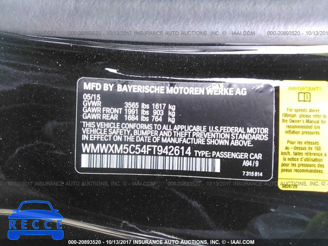 2015 Mini Cooper WMWXM5C54FT942614 image 8