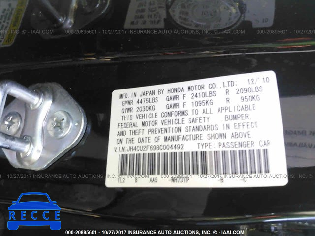 2011 Acura TSX JH4CU2F69BC004492 image 8