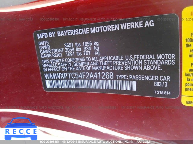 2015 Mini Cooper S WMWXP7C54F2A41268 image 8