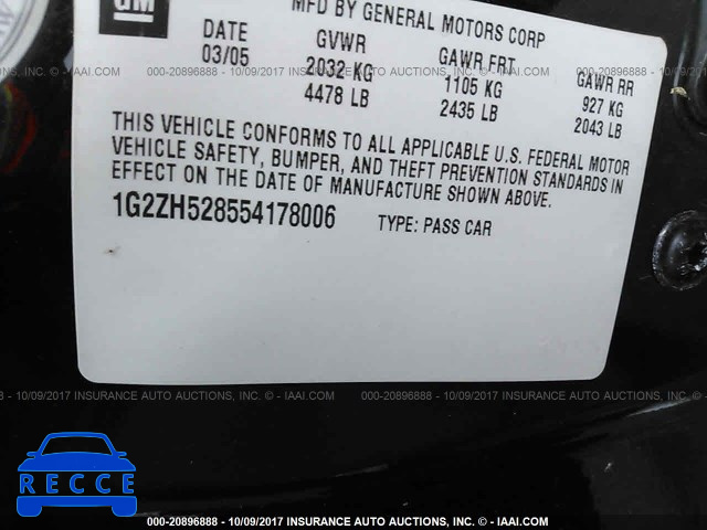 2005 Pontiac G6 1G2ZH528554178006 image 8