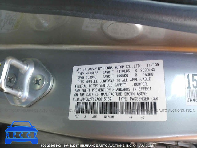 2010 Acura TSX JH4CU2F69AC015782 зображення 8