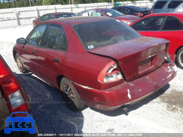 1999 Mitsubishi Mirage JA3AY26A6XU033398 зображення 2