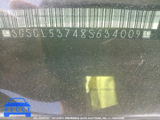 2008 Saturn VUE 3GSCL53748S634009 image 8