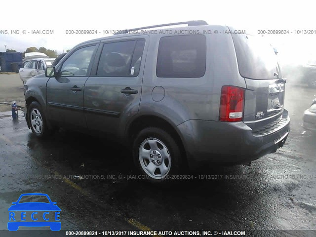 2013 Honda Pilot LX 5FNYF3H26DB029373 image 2