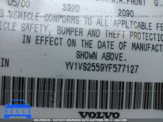 2000 Volvo S40 YV1VS2559YF577127 image 8