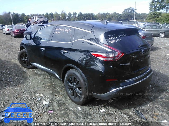 2017 NISSAN MURANO S/SL/SV/PLATINUM 5N1AZ2MH6HN173229 зображення 2