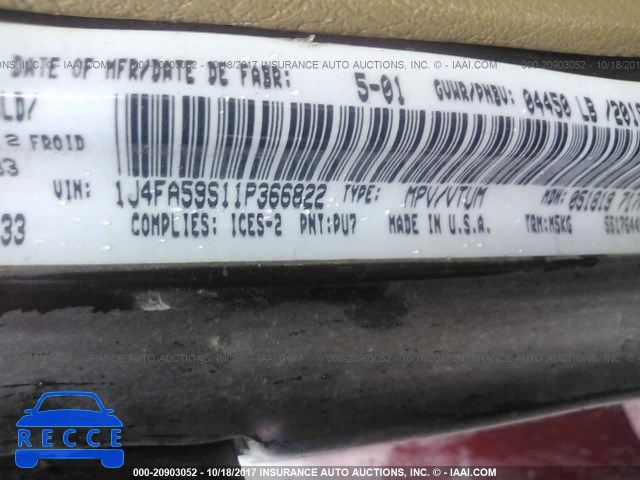 2001 Jeep Wrangler  Tj 1J4FA59S11P366822 image 8