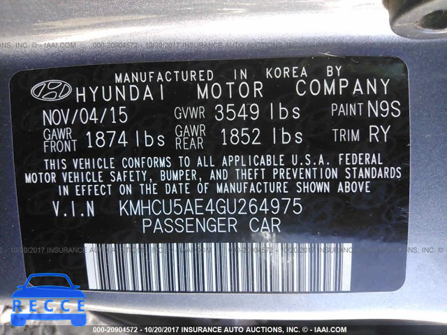 2016 Hyundai Accent KMHCU5AE4GU264975 image 8