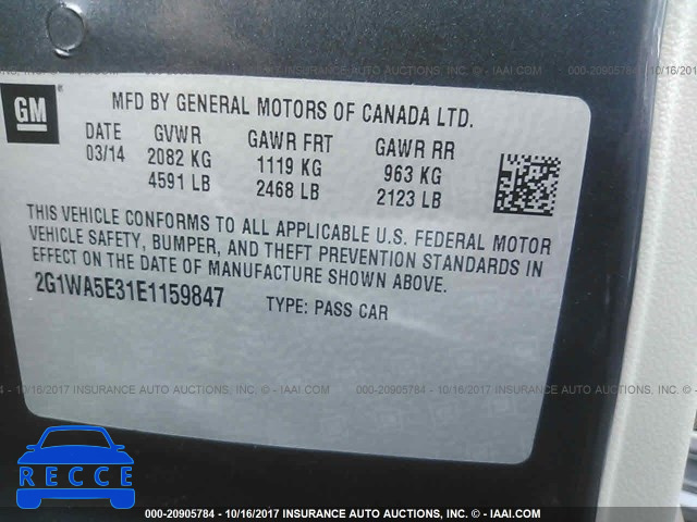 2014 Chevrolet Impala Limited LS 2G1WA5E31E1159847 image 8