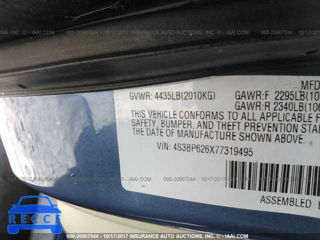 2007 SUBARU LEGACY 4S3BP626X77319495 image 8