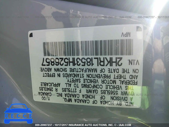 2001 Honda Odyssey 2HKRL18531H526857 Bild 8