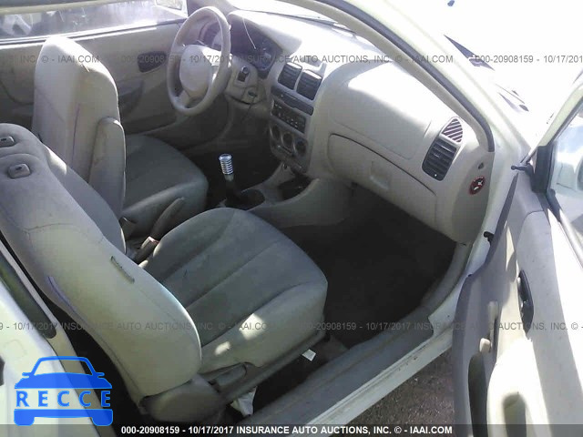 2005 HYUNDAI ACCENT GS KMHCG35C95U351627 image 4