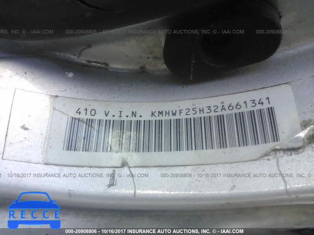 2002 HYUNDAI SONATA KMHWF25H32A661341 image 8