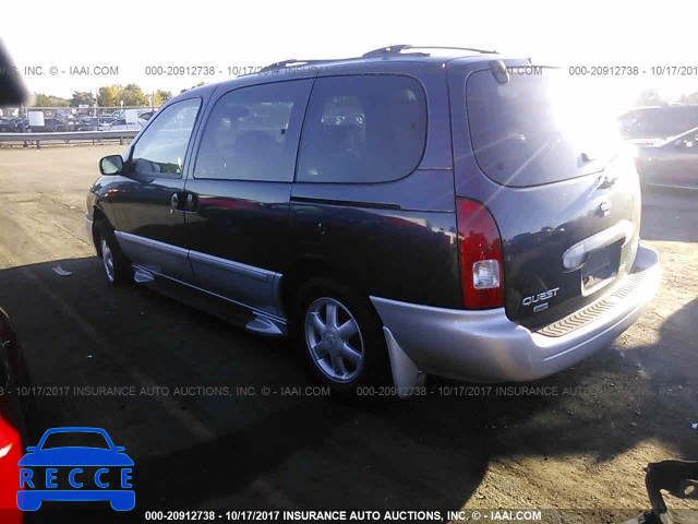 2001 NISSAN QUEST 4N2ZN16T51D806455 Bild 2