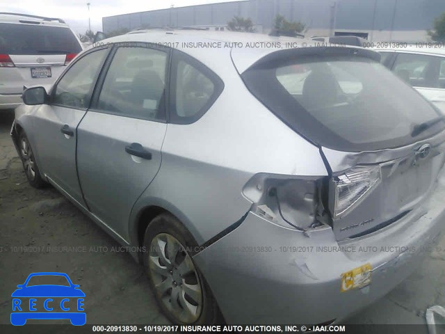 2008 Subaru Impreza 2.5I JF1GH61668H837027 image 2