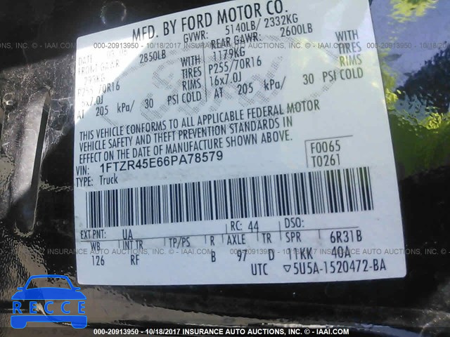 2006 Ford Ranger SUPER CAB 1FTZR45E66PA78579 image 8