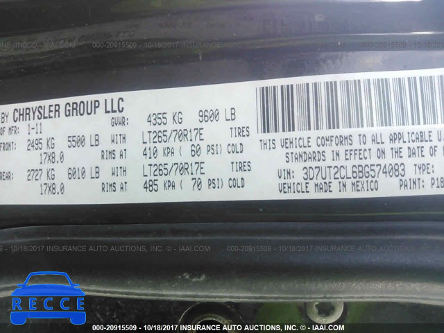 2011 Dodge RAM 2500 3D7UT2CL6BG574083 зображення 8