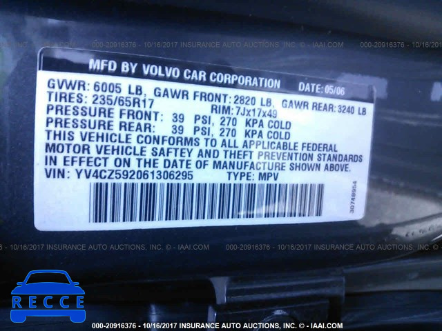 2006 VOLVO XC90 YV4CZ592061306295 image 8