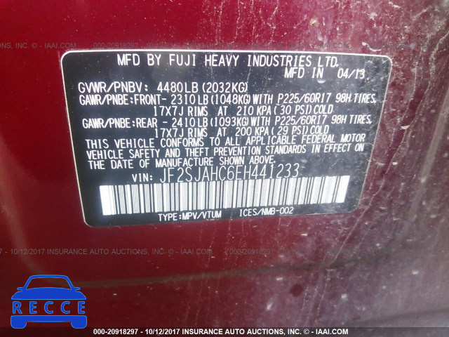 2014 Subaru Forester JF2SJAHC6EH441233 image 8