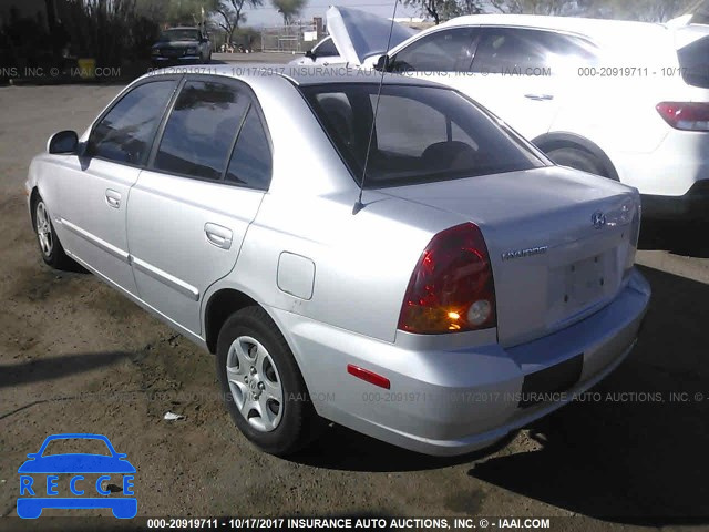 2003 HYUNDAI ACCENT GL KMHCG45C13U475197 image 2