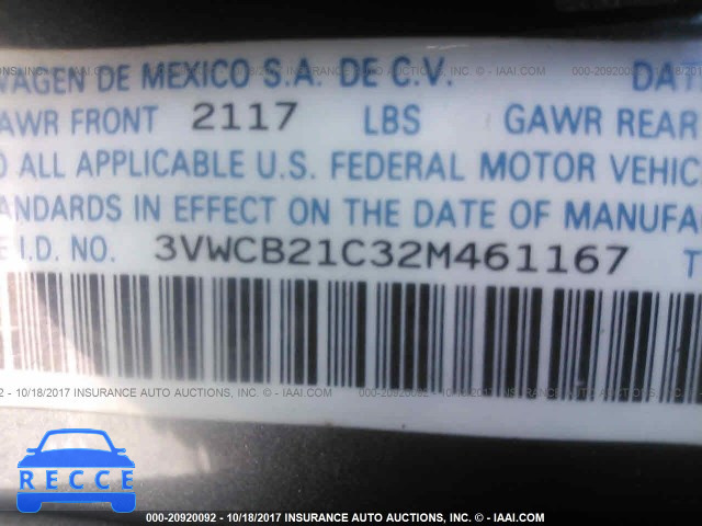 2002 Volkswagen New Beetle GLS 3VWCB21C32M461167 image 8