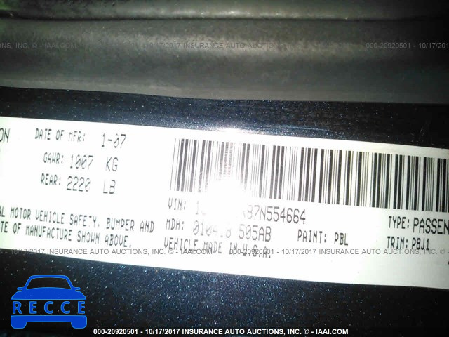 2007 Chrysler Sebring 1C3LC46R87N554664 Bild 8