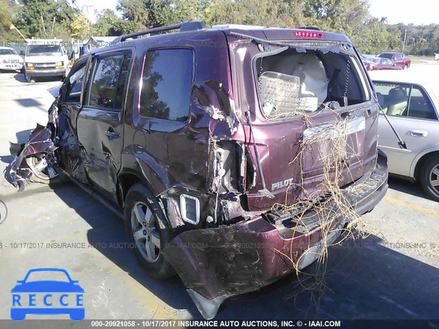 2009 Honda Pilot EX 5FNYF38449B016503 image 2