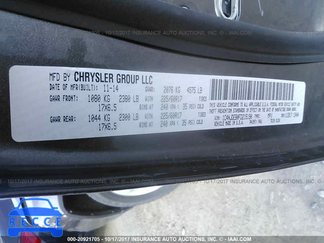 2015 Jeep Compass LATITUDE 1C4NJDEB0FD215190 image 8