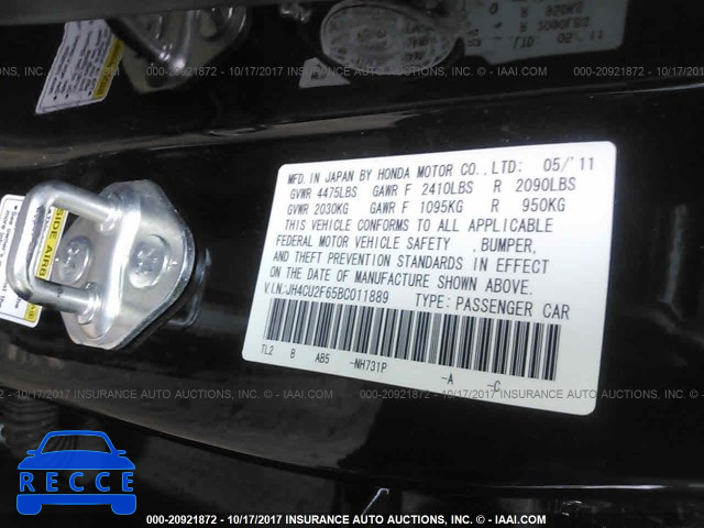 2011 Acura TSX JH4CU2F65BC011889 image 8